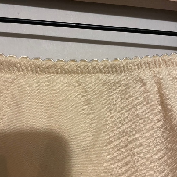 Reformation Brandy linen mini skirt XS butter yellow coquette bridal minimalist - Picture 3 of 6